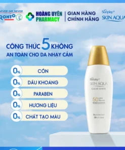 Sữa chống nắng Sunplay Skin Aqua Clear White – Nắp vàng